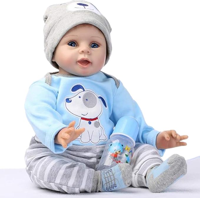 Reborn Baby Dolls Clothes Accessories Outfit for 17-23 Inch Reborn Newborn Baby Doll Boy Clothing Set