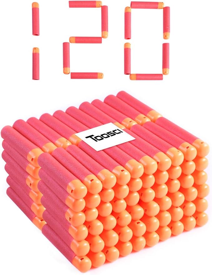 Mega Dart Refill Pack 9.5CM Compatible with Nerf Mega Guns, Mega Pack Refill Bullets for N-Strike Mega Series Guns