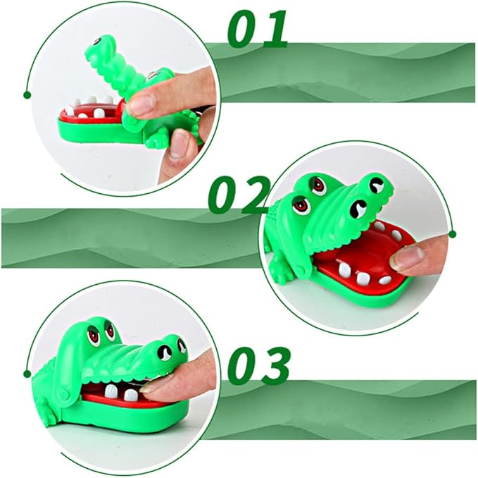 Rocodile Mouth Family Stress Relief Toy Game Kid Game Toy for Mouth Tooth Hand Finger for