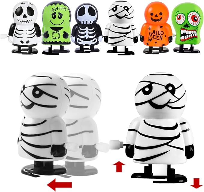 Max Fun 18pcs Halloween Wind Up Toys Assortments for Kids Halloween Party Favors Treat Bag Stuffers Goody Bag Filler Treats Prizes (Halloween)