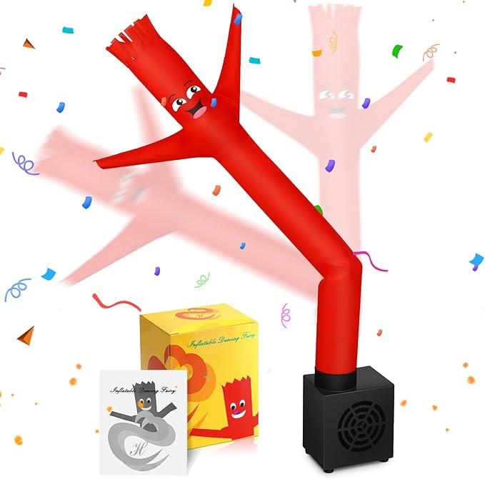 Poen Easter Gifts for Kids Mini Wacky Waving Inflatable Tube Guy with Blower Gag Toy Gift Inflatable Tube Man Birthday Desktop Decor Dancing Blow up Man for Office Party Decor(Funny)