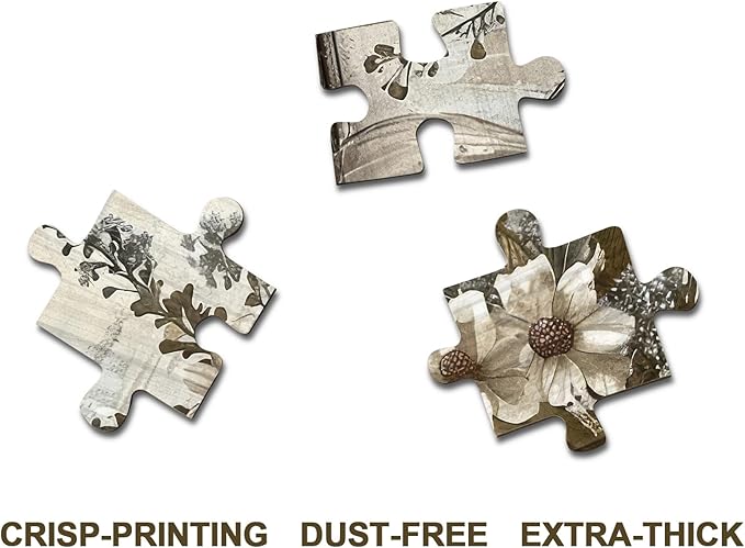 Flower Plant Puzzles for Adults 1000 Pieces, Christian Religious Faith Scripture Jigsaw Puzzles, Inspirational Bible Catholic Nature Puzzle