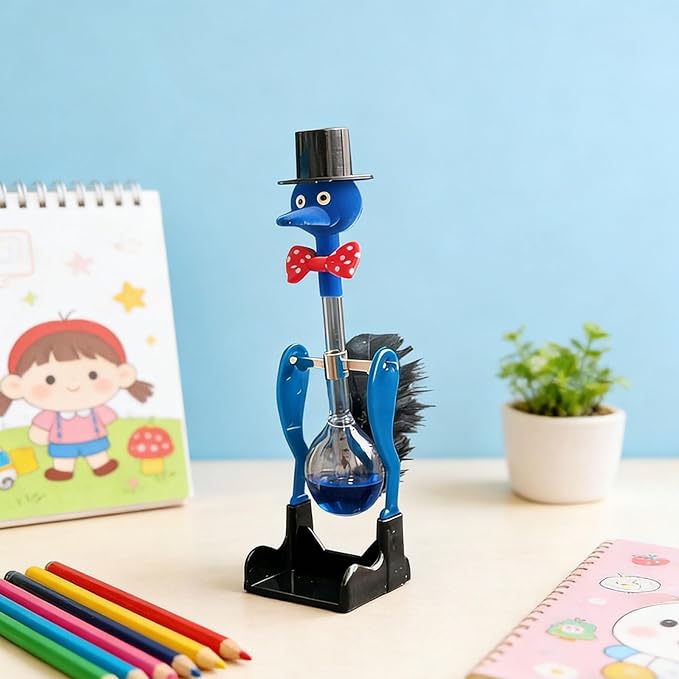 Novelty Drinking Water Bird Toy – Perpetual Motion Bobbing Glass Duck for Home & Office Desk Decor, Educational Science Ornament & Fun Prank Toy
