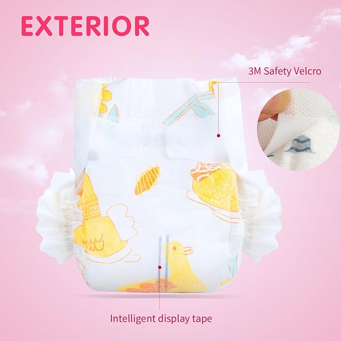 10 Pcs Reborn Baby Doll Diapers Accessories for 17-22 Inch Dolls Underwear Reusable Reborn Baby Clothes Set Cute Yellow Duck