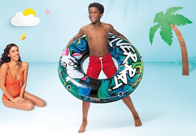 Intex 24-Pack River Rat 48" Inflatable Tubes for Lake/Pool/River | 24 x 68209E