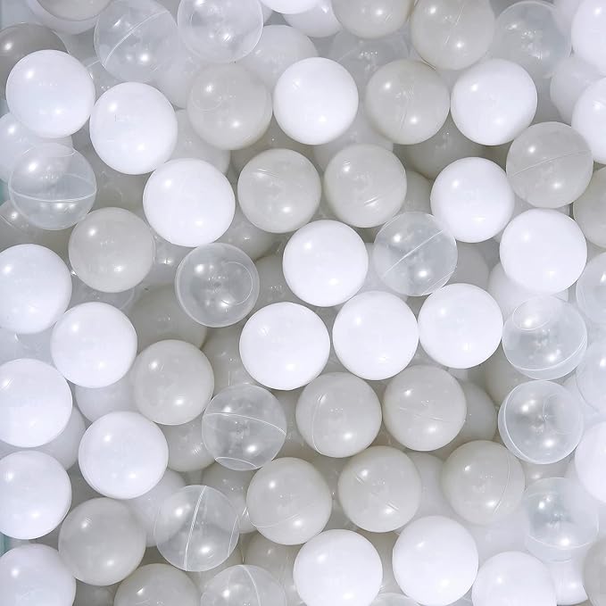 Ball Pit Balls for Kids & Dogs Cats Pack of 100 200 500- BPA Free, Crush Proof Plastic Balls for Ball Pit, Tent, Playhouse, Children's Toy Balls for Party, Macaron Ocean Balls 2.15 Inch