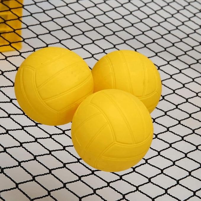 Spike Replacement Balls 3-Pack with Pump for Roundnet Game Mini Volleyball Pool Game