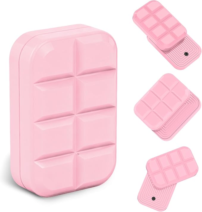 Fidget Toys Adults Metal Fidget Slider Magnetic EDC Haptic Fidget Toys for Adults (Chocolate Pink)