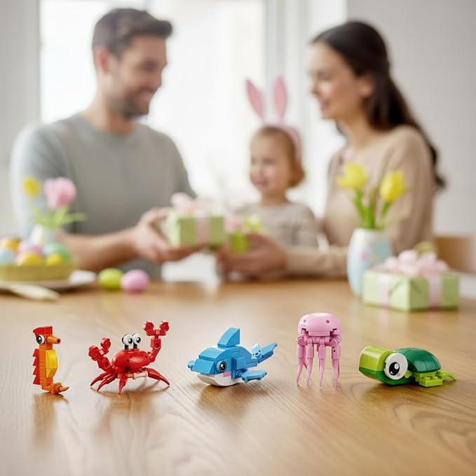 Party Favors for Kids - 24 Pack Animals Building Blocks for Goodie Bags Stocking Stuffers Classroom Prizes Birthday Gifts Toy Building Sets for Kids 6-12yrs