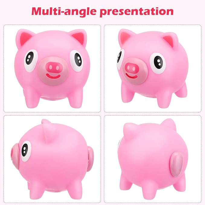 TOYANDONA Squeeze Toy for Kids - Pig Tongue Stick Out Animal Tongue Out Toy Squeeze Ball for Stress Relief Fun Kids Adults Birthday Party Favors Easter Basket Goodie Bag Stocking Stuffers, Pink