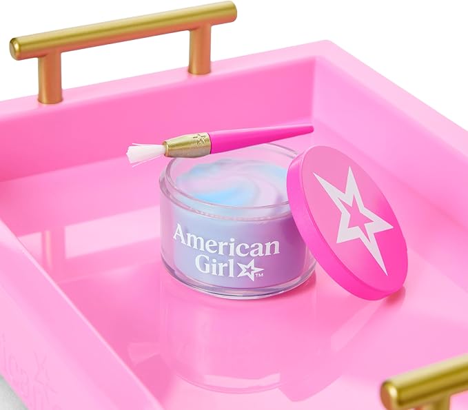 American Girl Truly Me, 18-inch Doll Playsets, Best Sleepover Ever! Spa Set, Self-Care Accessories, Ages 6+