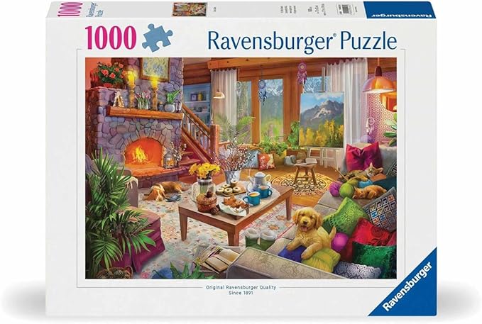 Ravensburger Cozy Cabin 1000 Piece Jigsaw Puzzle for Adults - 12000293 - Handcrafted Tooling, Made in Germany, Every Piece Fits Together Perfectly