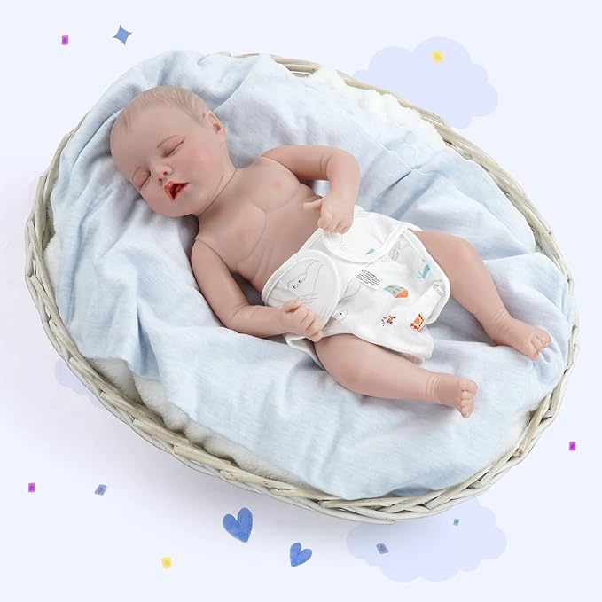 4 PCS Reborn Baby Doll Diapers Underwear for 17-22 inch Reusable Doll Diapers Fits Baby Dolls