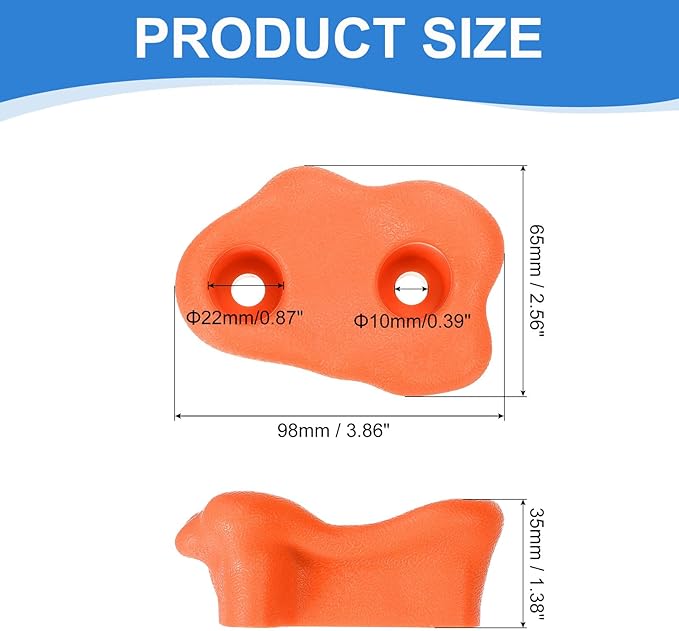 PATIKIL Climbing Rock Wall Grips Play Set Climber Attachments with Double Hole