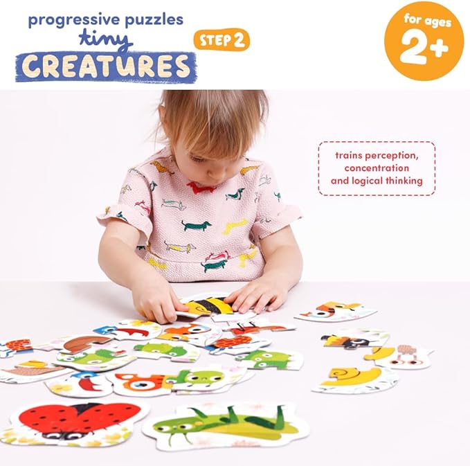 Progressive Puzzles Tiny Creatures 2+ Toddler Puzzle