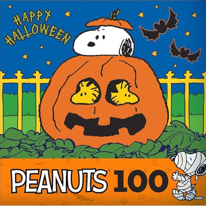RoseArt - Peanuts - Happy Halloween - 100 Piece Jigsaw Puzzle for Kids and Adults