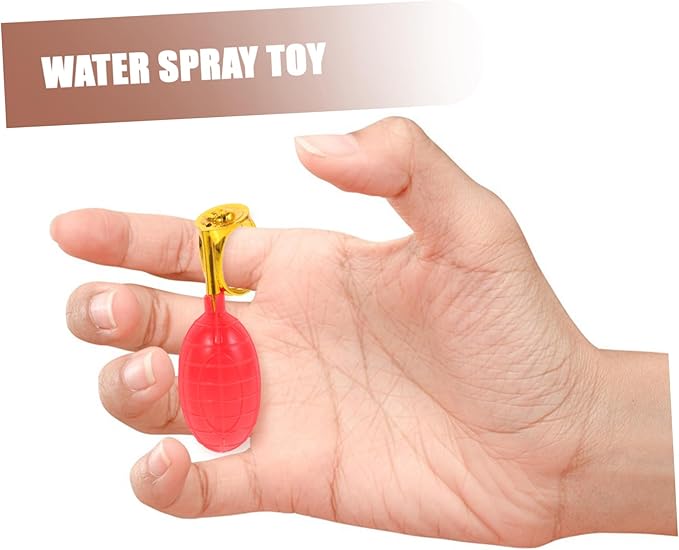Homoyoyo 6pcs Water Spray Ring Prank - Fun Party Props for and Adults - Ideal for Birthday Celebrations Bath Time Fun and Hilarious Trick Games