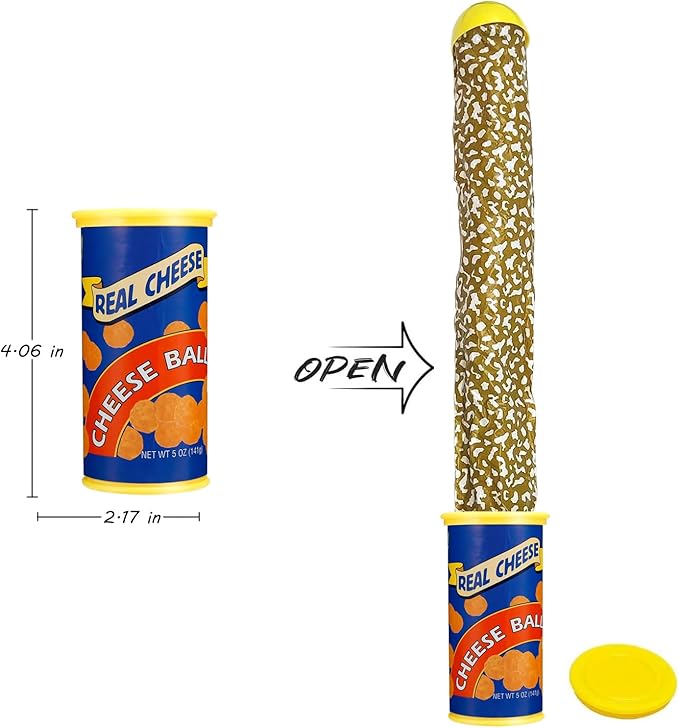 Prank Potato Chip Can Snake Pranks Jump Spring Toy Prankster Stuff Gifts for Adults, Gags Practical Joke Toys for Halloween Party Decoration Fun Toys,April Fools' Day Pranks，Blue 1 Pcs