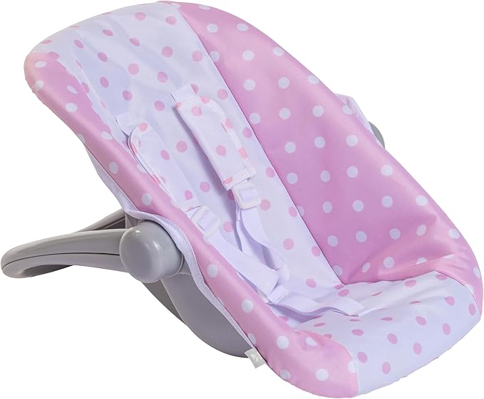 JC Toys - for Keeps Playtime | 2 in 1 Baby Doll Swing and Portable Carrier | for Dolls up to 18" | Ages 3+ | Pink
