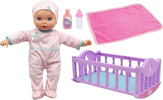 Crib Time Fun - 12" Doll Playset, New Adventures, Children's Pretend Play, Ages 2+
