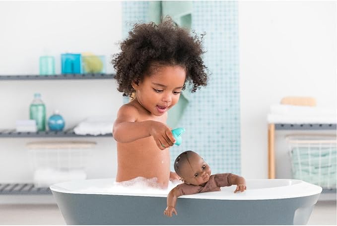 Corolle Mon Premier Poupon Bath Baby Alyzee/Soft Body Bath Doll with Bath Animal/Sleeping Eyes/Vanilla Fragrance/Removable Dresses / 30 cm/Suitable for Children from 18 Months