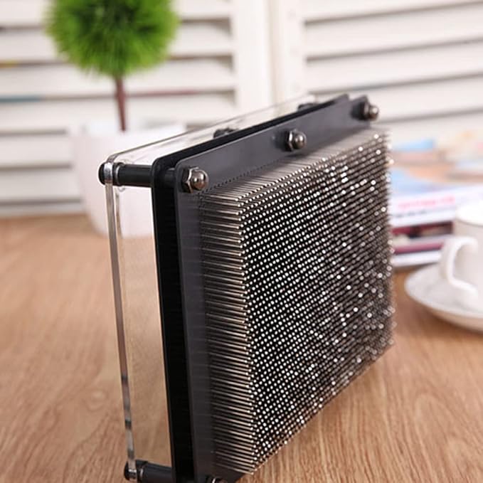 3D Metal Pin Art Board(6 x 8 Inches) Arouse Sense of Imagination,Innovative Boundless Creativity for Boys Girls