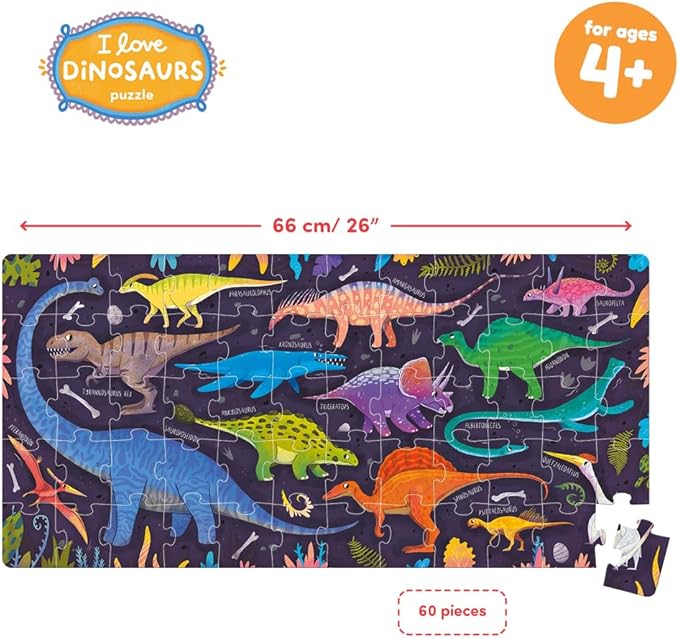 I Love Dinosaurs Puzzle 4+ Floor Puzzle