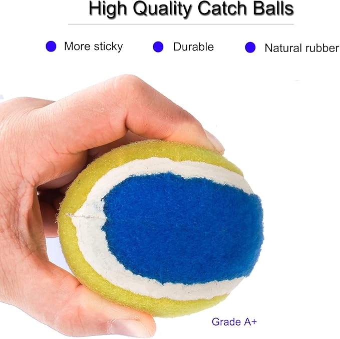 Catch Ball Game for Kids-Beach Toys Backyard Lawn Toss and Catch Games -Upgraded Version Throw Sticky Balls and Catch Game Toys for Kids Boys Girls Adults Family Outside Gifts