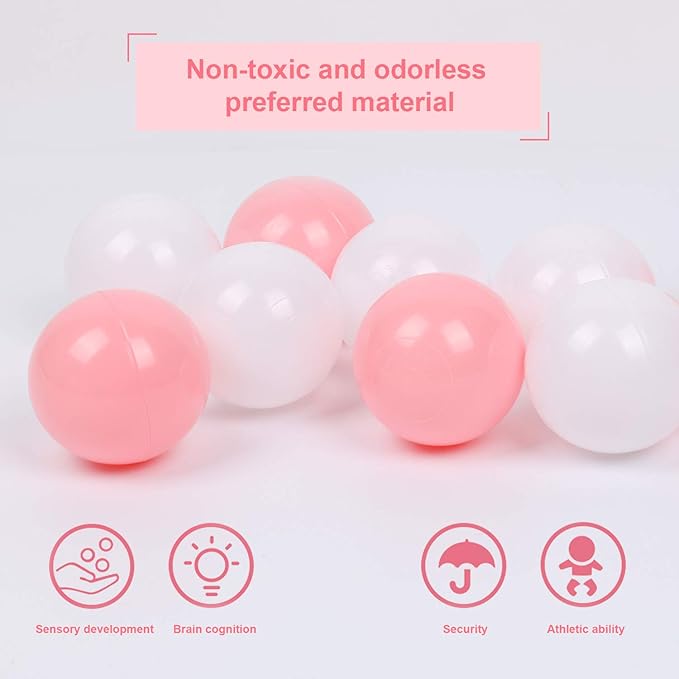 TRENDBOX Ball Pit Balls Plastic Balls for Ball Pit Pool Playpen Babies Kids Children Birthday Parties