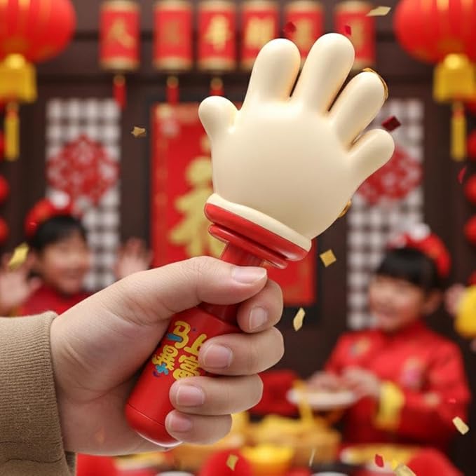 Prank Toys, Comedy Hand, Flexible Stretch Tested Designs, Used for Birthday Fun, Holiday Jokes, Social Gatherings and Teen Amusement (Finger) (Red)