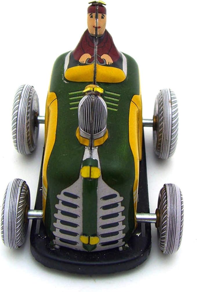Charmgle Vintage Spring Wind Up Toys Clockwork Tinplate Toy, Small Tractor Playthings Christmas Stocking Stuffers Gifts Home Ornament Adult Collection
