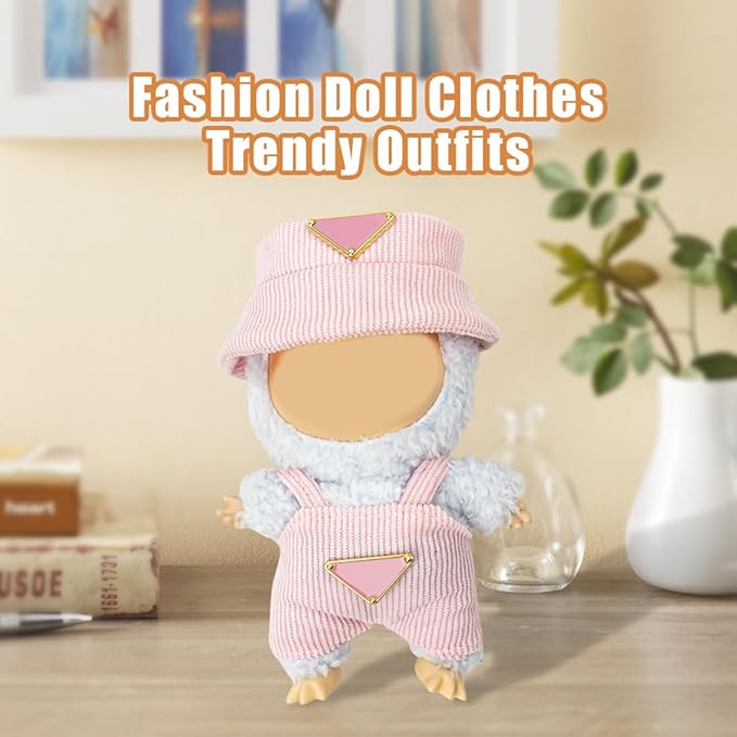 Clothes for Lububu 17cm Dolls(NO Doll) Outfit with Accessories Suit Cute Stylish Dress Up Set Easter Gifts