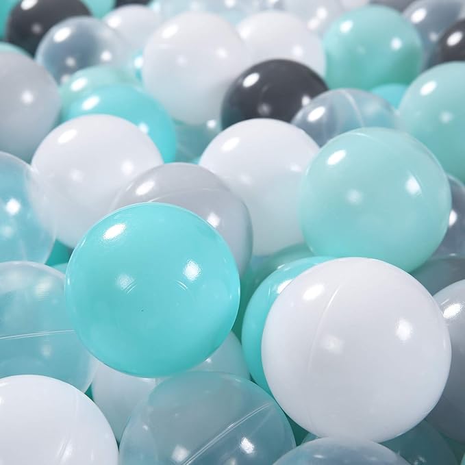 STARBOLO Ball Pit Balls for Toddlers Pack of 100 200 500 - BPA&Phthalate Free Non-Toxic Crush Proof Soft Plastic Balls for 1-5Years Old Toddlers Girl Kids Birthday Pool Playpen Tent Party
