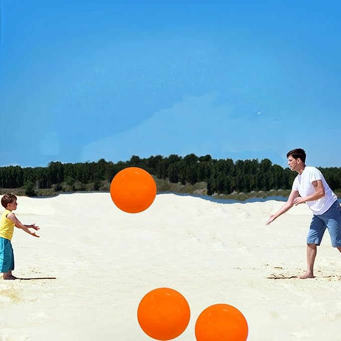6 Pack Beach Balls, Large Inflatable Beach Balls Bulk, for Parties, Beach, Pools & Play