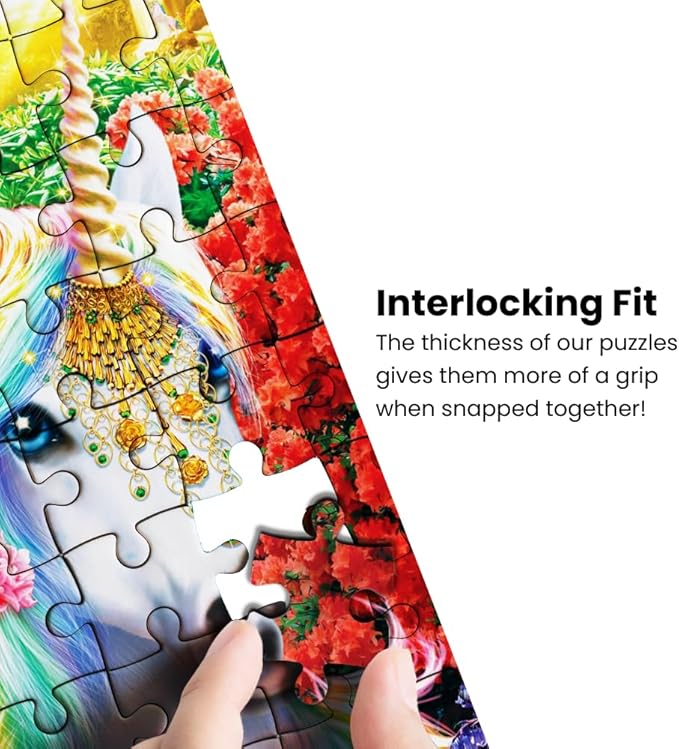 Masterpieces 300 Piece EZ Grip Glow in the Dark Jigsaw Puzzle - Rainbow World - 18"x24"