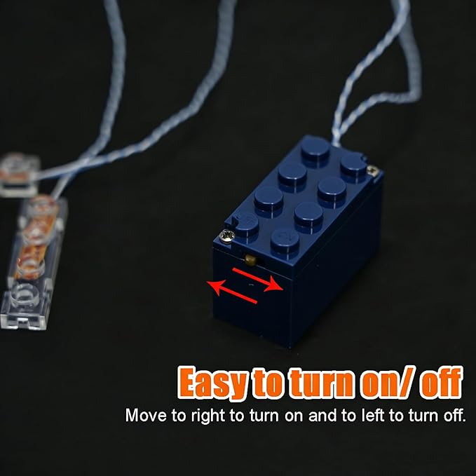 Light Up Bricks, 2 Sets 1X4 LED Lighting Kit, Classic DIY Lights Accessories Compatible with Major Brands
