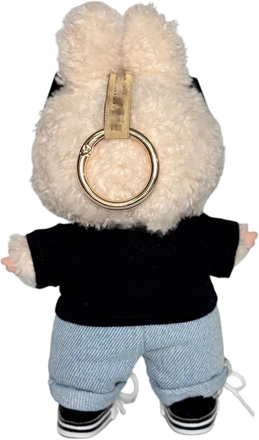 4-Piece Casual & Trendy Sets for 17cm (6.7 in) Dolls (No Doll) – Tops, Bottoms, Canvas Shoes & Sunglasses (Multiple Styles) (Black)