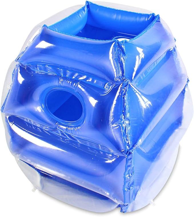2 PC inflatable bumper for kids, bumper bounce ball for Kids, kid sumo Balls, Lawn game ball for child outdoor team gaming play for 3-12 ages (24 inch, blue+red)