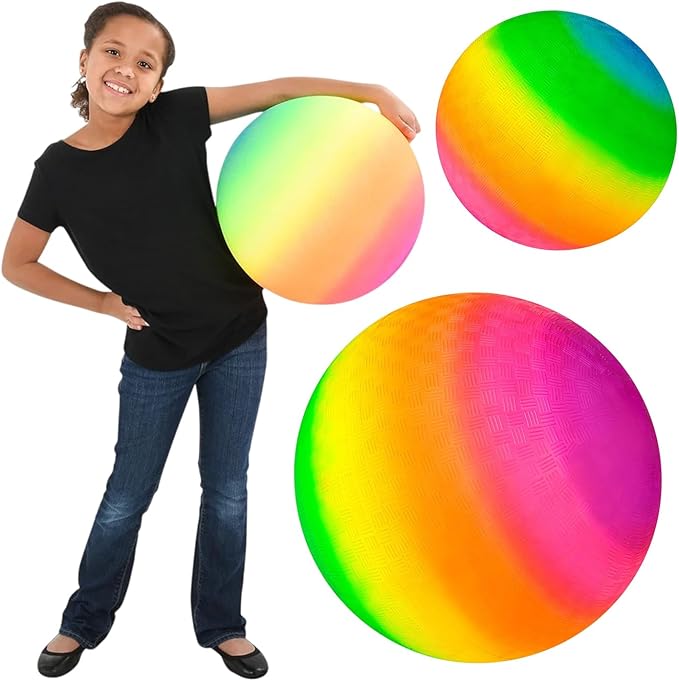 Rhode Island Novelty 16 Inch Rainbow Playground Ball