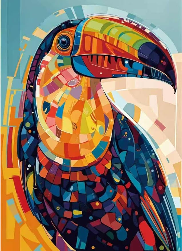 Jigsaw Puzzles for Adults 1000 Pieces, Animal Bird Toucan Funny Difficult Challenging Unique Puzzle for Game Night Family Home Decor, 20x27 Inches, Toucan