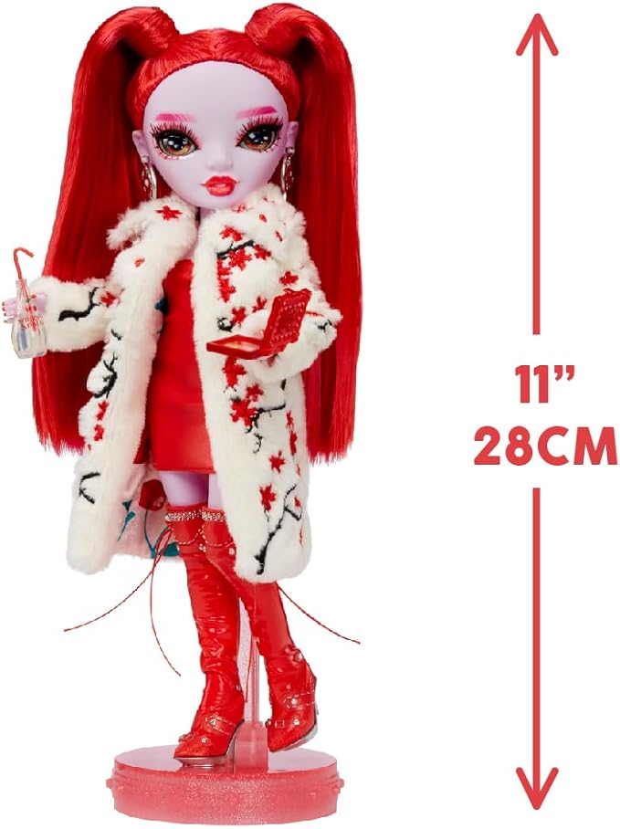 Rainbow High Shadow High Rosie - Red Fashion Doll. Fashionable Outfit, Extra Long Hair & 10+ Colorful Play Accessories. Great Gift for Kids 4-12 Years Old & Collectors
