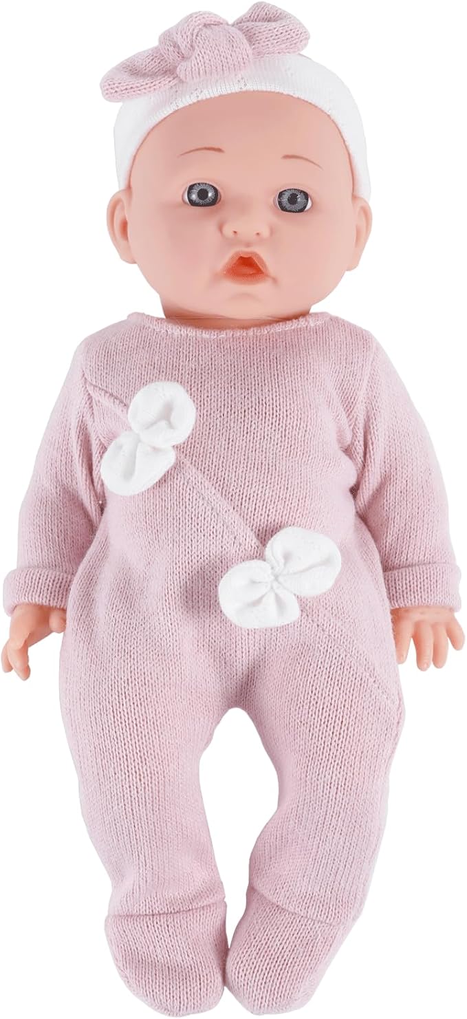 12 inch Doll Clothes and Accessories with Headband Hat Socks 4-Packs for 10 11 12 inch Dolls (Not Include Doll)