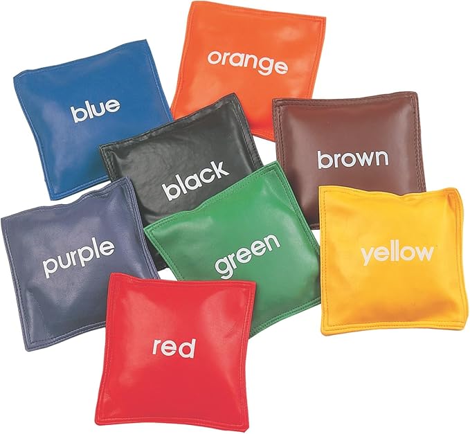Champion Sports 5 Inch Colored Bean Bag Set