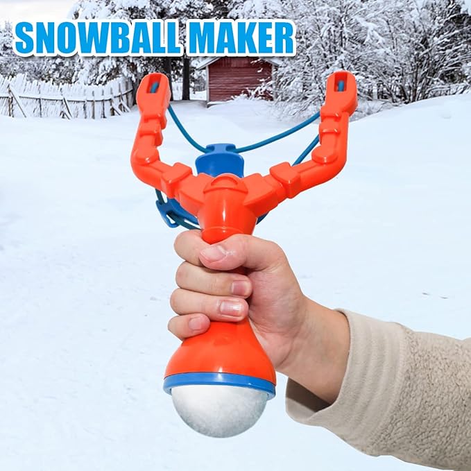 Snow Toys for Outside,Snowball Slingshot Top Snow Toys for Kids and Adult,Snowball Launcher&Maker for Snowball Fights with Comfortable Handle
