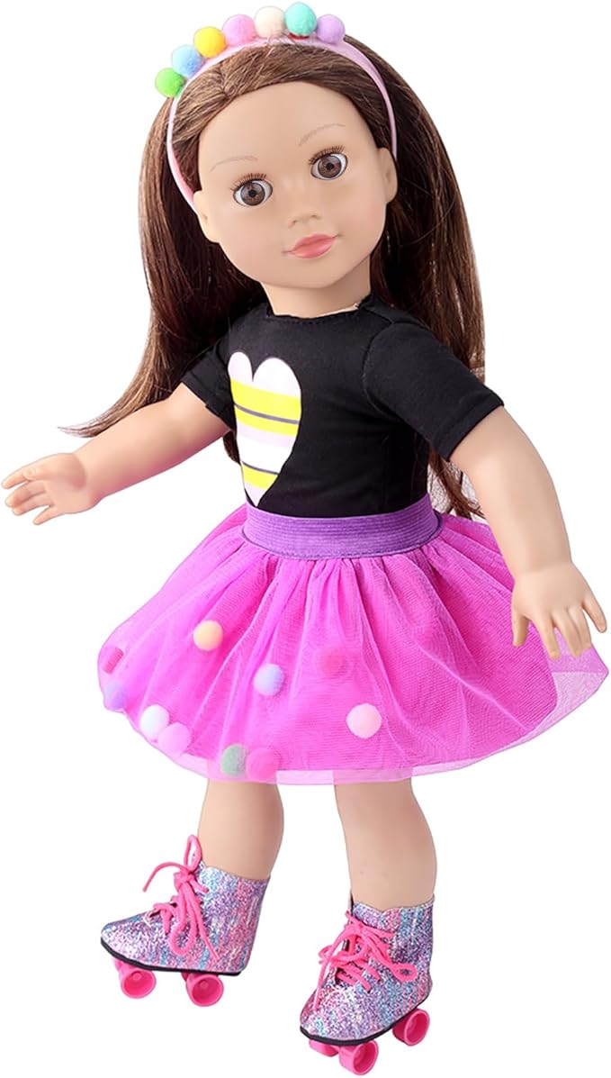18 Inch American Doll Clothes and Accessories Travel Skating Sport Playset Outdoor Sport Accessories (Not Include Doll)