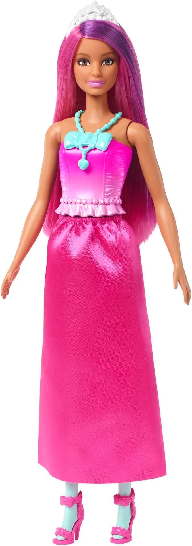 Barbie Dreamtopia Doll with Clothes & Accessories, Fairytale Dress-Up Set with Mermaid Tail, Baby Unicorn, Dragon Pet & More
