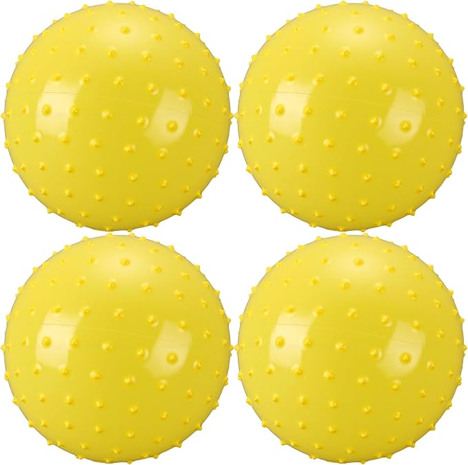 Bouncy Spiky Sensory Ball - Inflatable Massage Stress Fidget Toy Playground Balls for School Party Favors Outdoor Indoor
