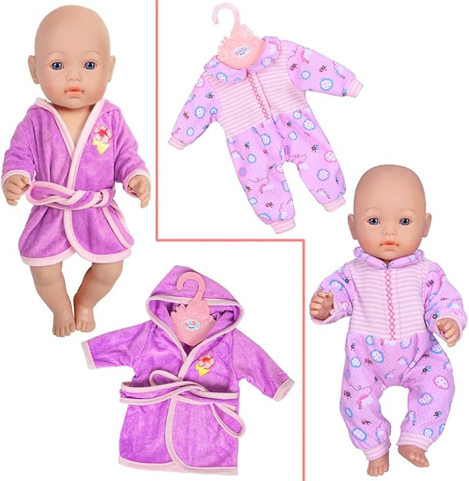 Ebuddy Doll Clothes 10 Sets Baby Doll Clothes Fit for 14-16 inch Baby Dolls，43 cm new Born Baby Dolls, 15 inch Dolls, 18 inch Dolls (Doll is not Included)