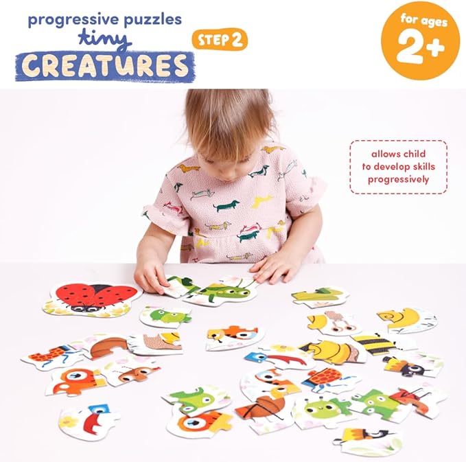 Progressive Puzzles Tiny Creatures 2+ Toddler Puzzle