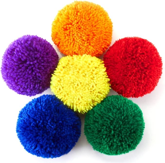 12-Pack Soft Fleece Balls: Large 4'',Kids Playground Balls Handballs Dodgeball Kickball Kids Sports Games for Indoor Outdoor Games